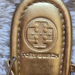 Tory Burch gold sandals